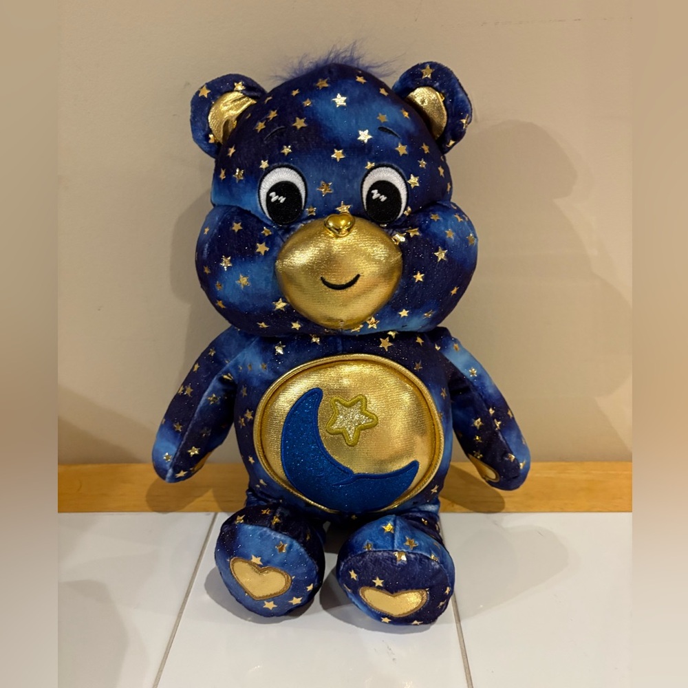2023 Care Bears Bedtime Bear Limited Collector Edition Glow-Up Plush 14” READ